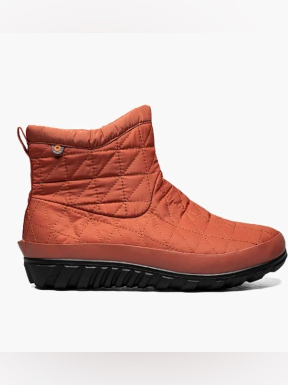 Bogs Paprika Orange Waterproof Gorpcore Zipper Winter Snowday II Short Boot 8
